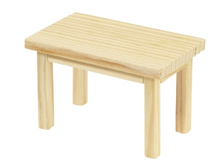Holz Tisch rechteckig 8x5x5 cm