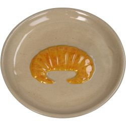 Teller Croissant Steinzeug beige 15,5x15,5x1,9cm
