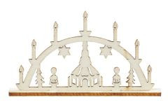 Schwibbogen Holz Mini natur 6cm