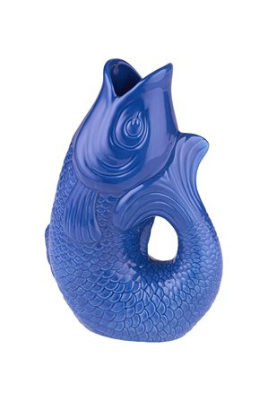 Vase/Karaffe Fisch Steingut azure 1,2L 16,5x25,2x9,7cm