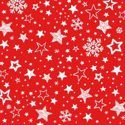 Serviette Atelier 33x33cm Atelier Lovely Stars rot