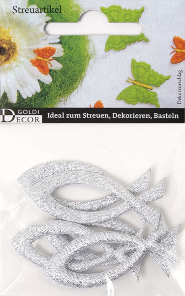 Streuteile Kommunion 50mm silber 5Stück