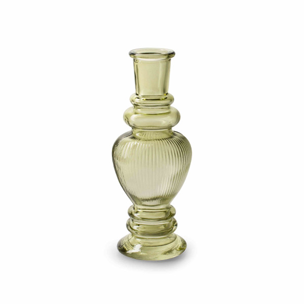 Kerzenständer Glas grün 16x6cm