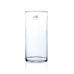 Vase zylindrisch Glas klar 20x9cm