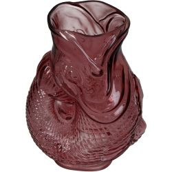 Vase Fisch Glas pink 20,5x13x30cm