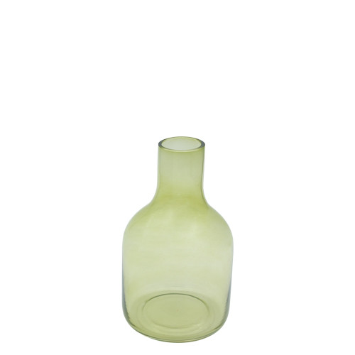 * Vase Glas hellgrün 21x12,5cm