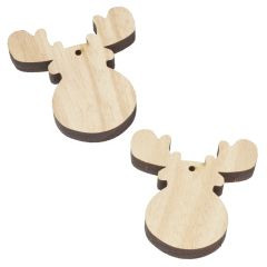 Streuteile Holz Elch 6cm, 4 St.