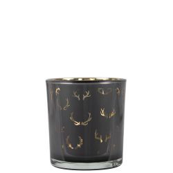 Teelichhalter Glas Geweih Small 8cm